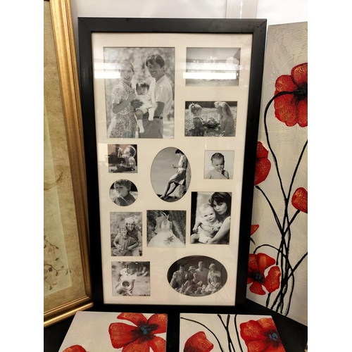 673 - Mixed Pictures and Frames (6). Largest being 62cm x 92cm. This Lot is Collection Only.