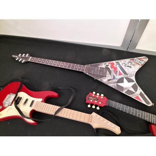 705 - Toy Guitars W/O (3). Longest being 80cm.