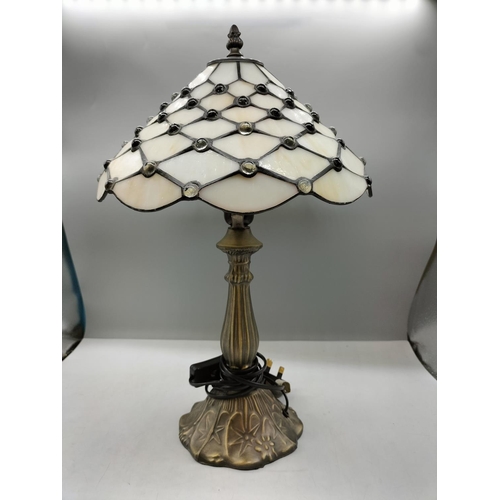 167 - Tiffany Style Table Lamp 48cm High.