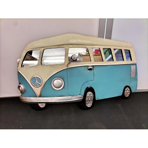 174 - VW Campervan Wall Hanging Mirror. 80cm x 45cm.