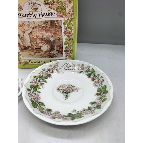 248 - Royal Doulton Brambly Hedge Collection Cup and Saucer 'Summer'. Boxed.