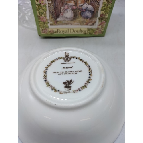 249 - Royal Doulton Brambly Hedge Collection Bowl 'Autumn'. Boxed.