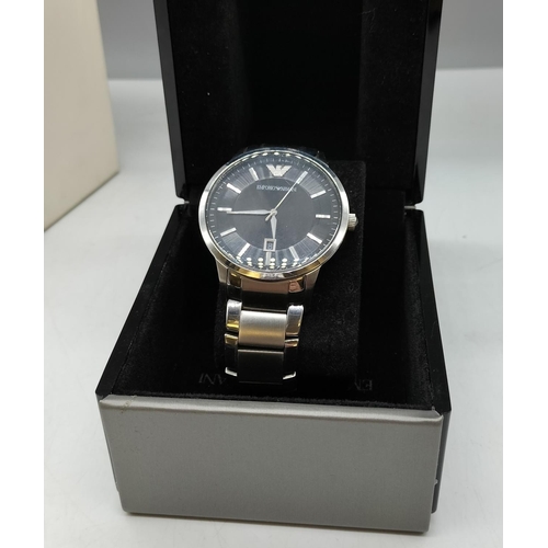 30 - Boxed Emporio Armani Watch. Requires Battery.