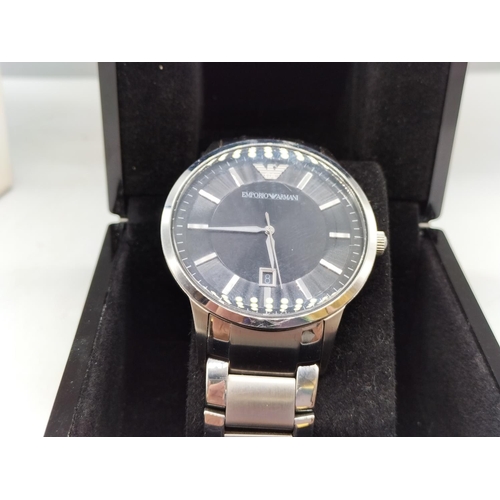 30 - Boxed Emporio Armani Watch. Requires Battery.