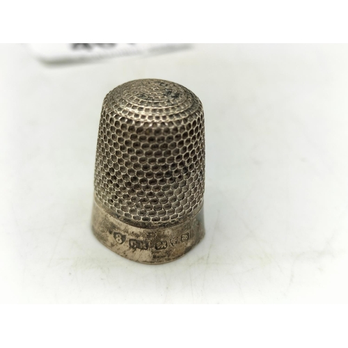 461 - Silver Hallmarked Thimbles (2). One by Charles Horner.