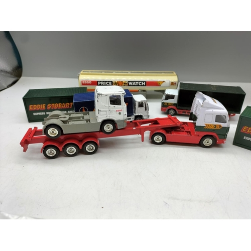 512 - 4 x Trucks - Corgi, Esso, Stobart & Raleigh.