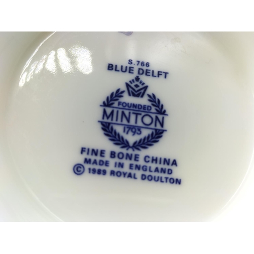 685 - Minton 'Blue Delft' Bowls (5). 7.5cm High, 11cm Diameter.