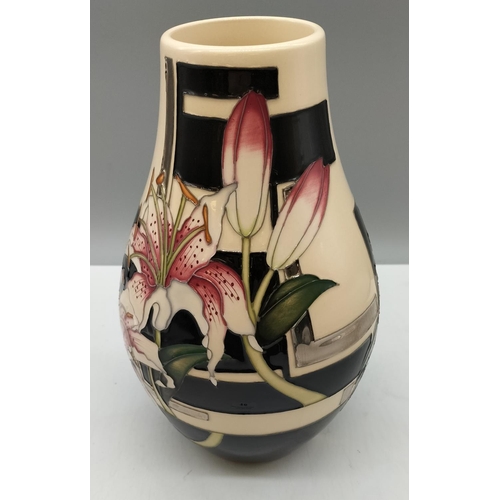 87 - Moorcroft 2017 Limited Edition No 114 'Stargazer Lily' 24cm Vase by Vicky Lovatt. RRP £685.