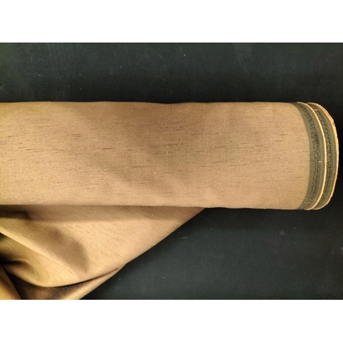 312 - 2 Rolls of Brown Fabric. 145cm Wide.