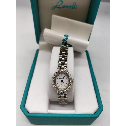 562 - Lorelli Diamond Bezel Ladies Watch. Boxed.