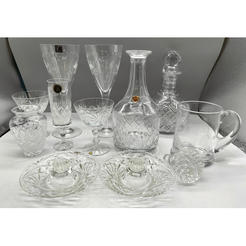 691 - Box of Glassware to include Decanters, etc.