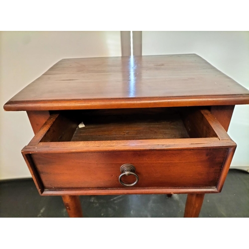 91 - Hall Table with Drawer. 40cm x 50cm x 70cm. This Lot is Collection Only.