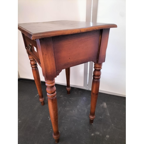 91 - Hall Table with Drawer. 40cm x 50cm x 70cm. This Lot is Collection Only.