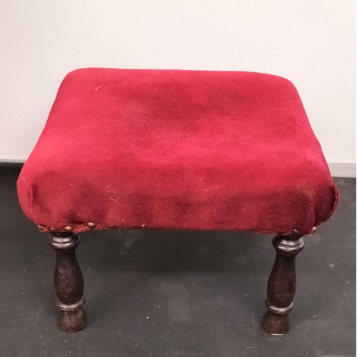 93 - Upholstered Footstool. 35cm x 35cm x 25cm.