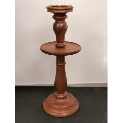 94 - Wooden Ashtray Stand. 60cm High.