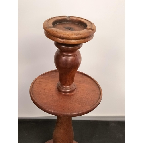 94 - Wooden Ashtray Stand. 60cm High.