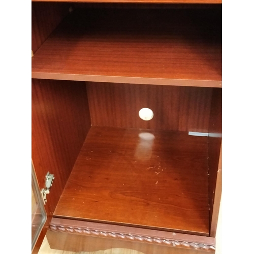 95 - Wooden Music Entertainment Cabinet with Glass Front. 49cm x 52cm x 86cm. This Lot is Collection Only... 