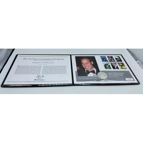 10A - Limited Edition Silver Coin First Day Cover 'HRH Duke of Cambridge 30th Birthday' with Certificate o... 