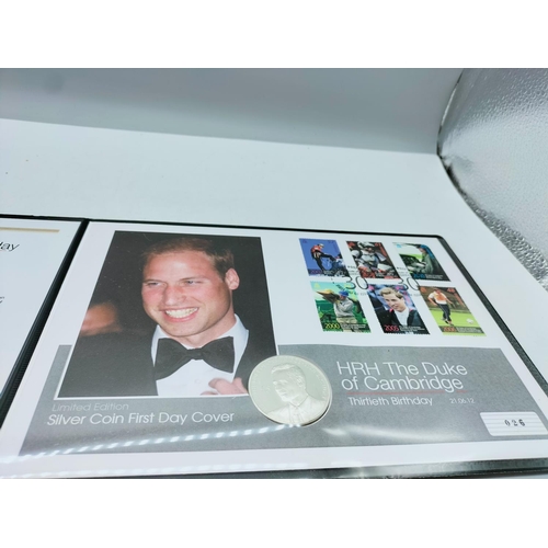 10A - Limited Edition Silver Coin First Day Cover 'HRH Duke of Cambridge 30th Birthday' with Certificate o... 