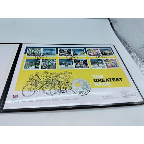 15A - Limited Edition Silver Coin First Day Cover 'The Greatest Race - Tour de France' with Certificate of... 