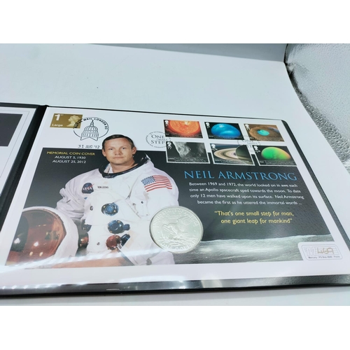 25A - Limited Edition 'Neil Armstrong Memorial' Coin Cover with Certificate of Authenticity. Edition Limit... 