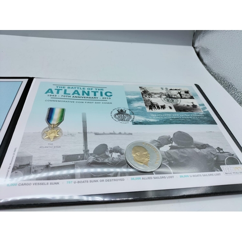 30A - Limited Edition 'Battle of the Atlantic' Churchill Coin Cover. Edition Limit 495.