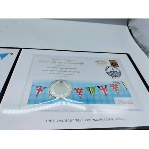 105A - Limited Edition Silver Coin First Day Cover 'The Royal Baby, Prince George of Cambridge Birth' with ... 