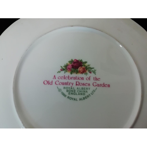 124 - Royal Albert 21.5cm Garden Plate in the 'Old Country Roses' Pattern.