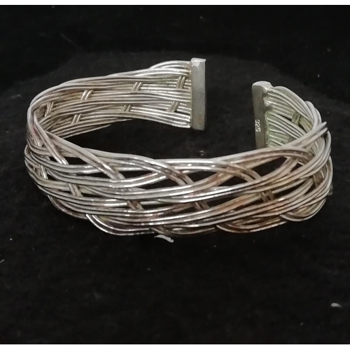 129 - 925 Silver Bangle. 18 Grams.