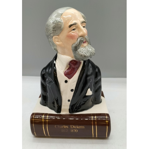 138 - Artone Pottery Bust of Charles Dickens. 20cm high.