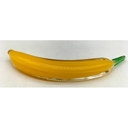 142 - Beranek Glass Banana. 32cm Long.