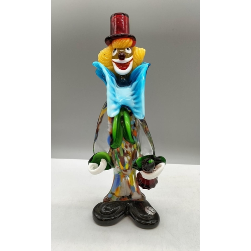 146 - Murano 27cm Glass Clown.