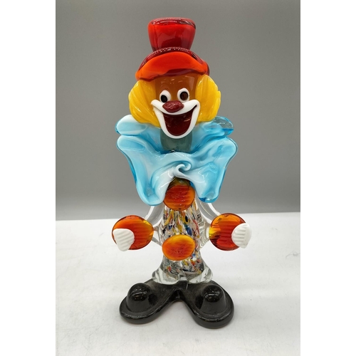 147 - Murano 23cm Glass Clown.