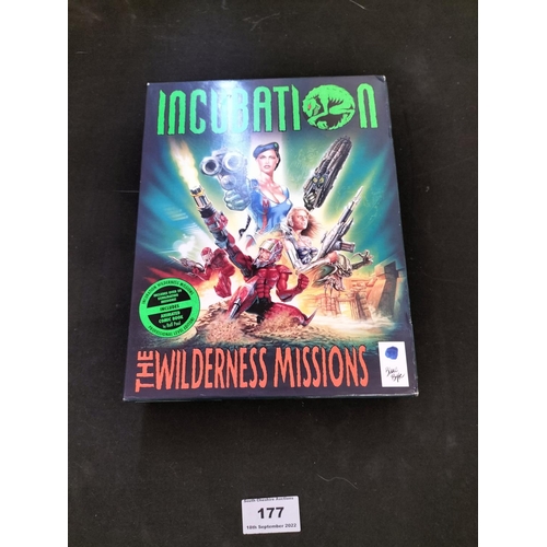 177 - Vintage 1997 Incubation ' The Wilderness Missions' Big Box PC Game.