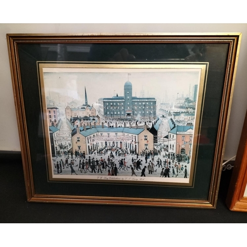 18 - Framed and Glazed L.S.Lowry Prints (3). Largest being 40cm x 32cm.