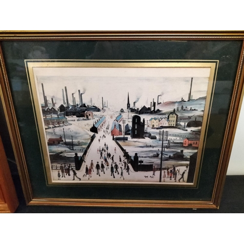 18 - Framed and Glazed L.S.Lowry Prints (3). Largest being 40cm x 32cm.