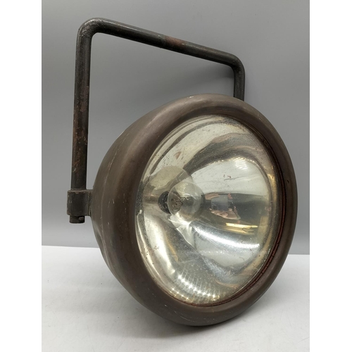 19 - Vintage c1930 Large 20cm Diameter B.L.I.C. Spot Lamp. Light Diameter 20cm. Probably for a Lorry or L... 