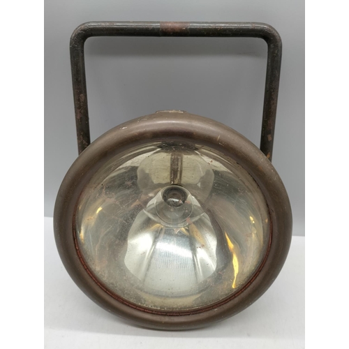 19 - Vintage c1930 Large 20cm Diameter B.L.I.C. Spot Lamp. Light Diameter 20cm. Probably for a Lorry or L... 