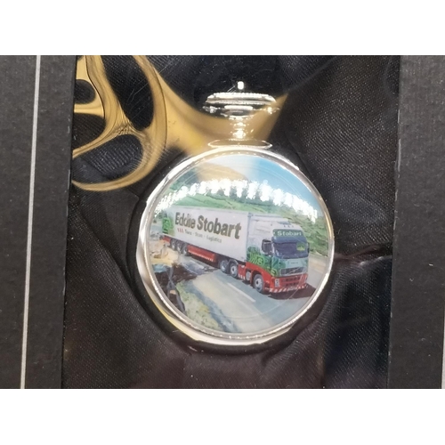 196 - Eddie Stobart Die Cast 1:50 Scale Lorry, Boxed plus Eddie Stobart Pocket Watch, Boxed.