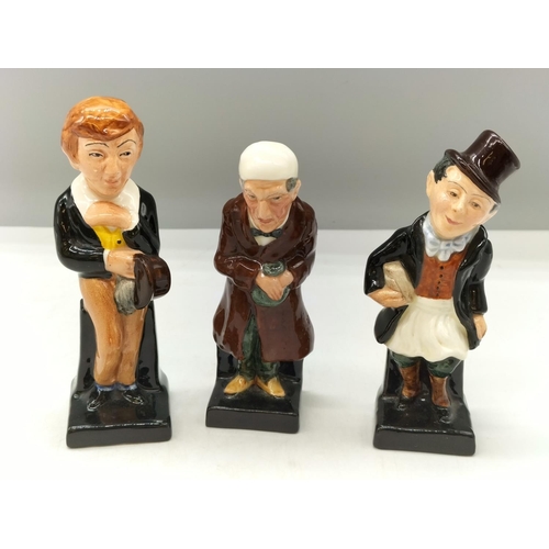 199 - Royal Doulton Dickens Character Figures (3). Tallest being 12cm.