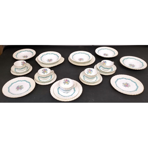 213 - Minton 24 Piece Part Tea Set in the 'Ardmore' Pattern.