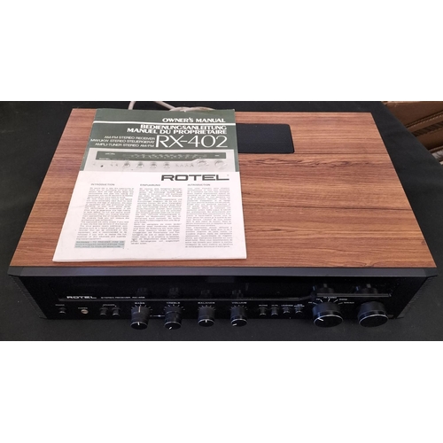 259 - Rotel RX-402 Stereo Receiver with Manual W/O