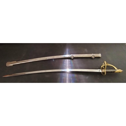 279 - Replica Cavalry 110cm Sword. Collection Only. Age ID Required.