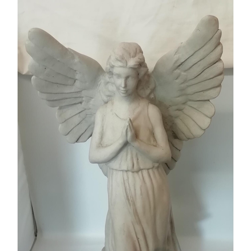 297 - Resin Garden Statue of an Angel. 56cm High.