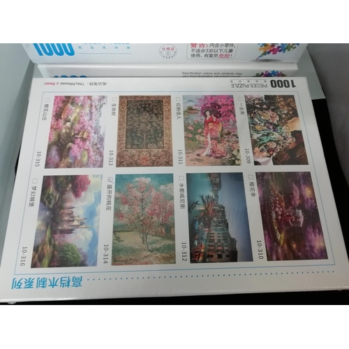 299 - New and Sealed Foreign 1000 Piece Jigsaws (8).