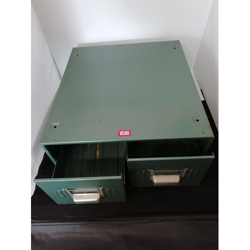 35A - Vintage Metal File Drawers.