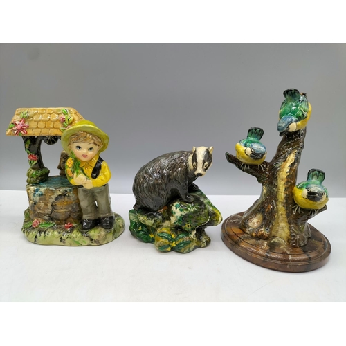 360 - Collection of Hand Painted Figures by A.M.Cooper. Tallest being 15cm.