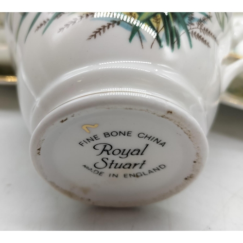 409 - Royal Stuart Trios (6) in a Floral Pattern.