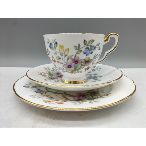 5 - Royal Stafford Bone China 28 Piece Tea Set including Teapot, Cups, Saucers, Milk and Sugar.