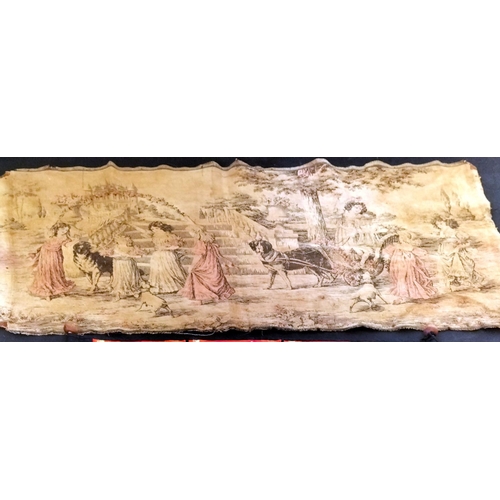 533 - Antique French Wall Hanging (93cm x 46cm) plus Other.